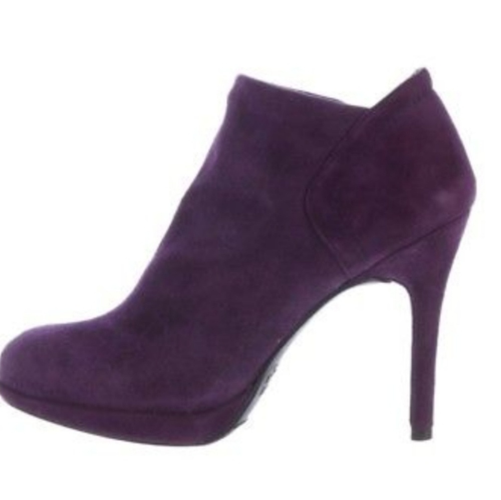 Stuart Weitzman | Purple Suede Booties